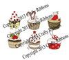 Order  Christmas Cupcake - Set of 6 Digis